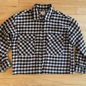 BRIXTON Button-Up Checkered Long Sleeves Collared Small